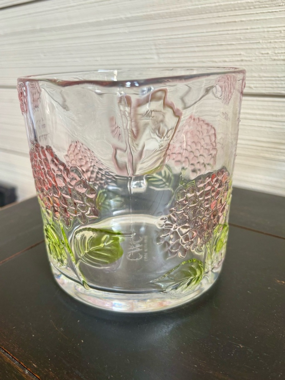 CWC Glass Measuring Cup 33oz ~ 4 Cups Pink HYDRANGEA Design NEW Microwaveable - Picture 3 of 7